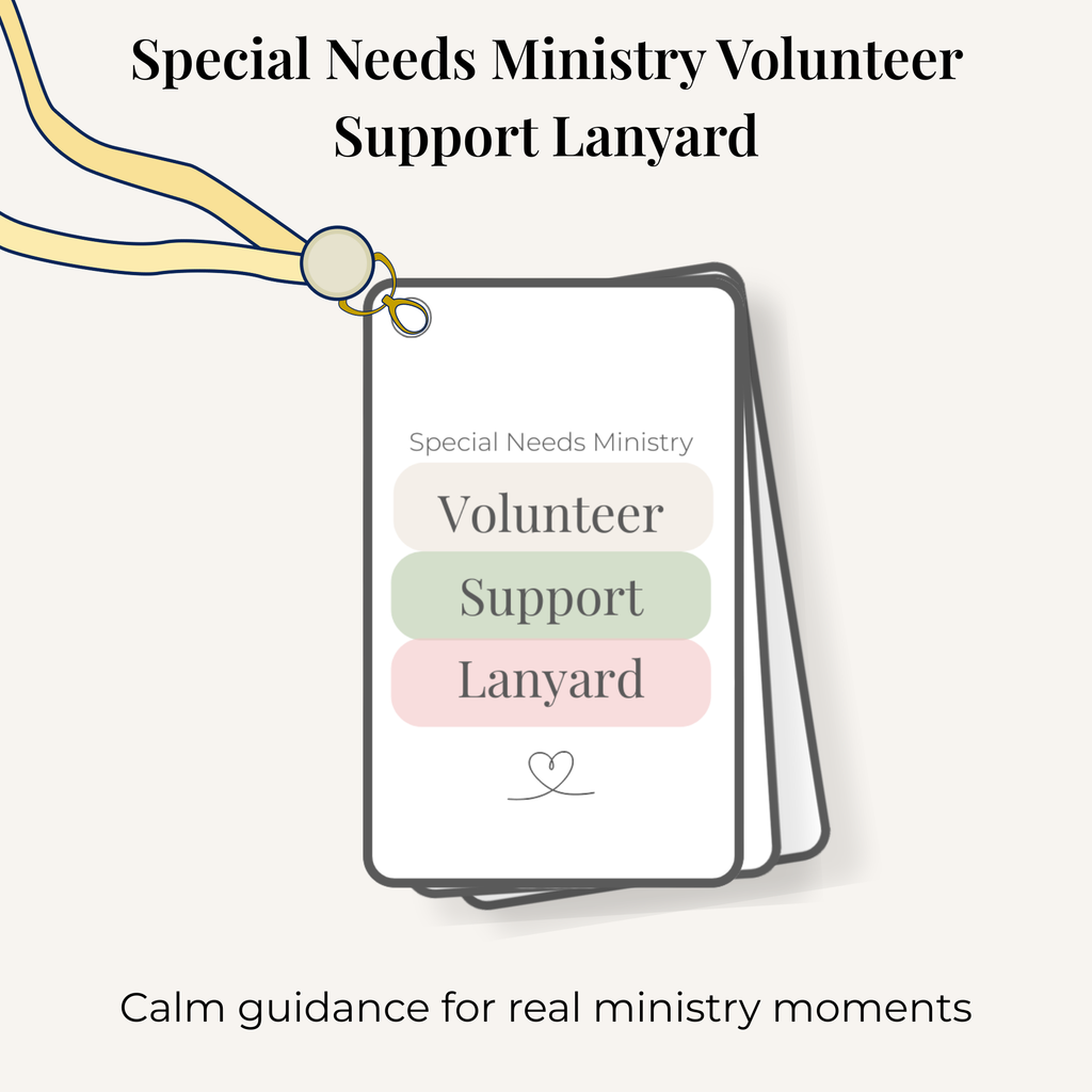 Special Needs Ministry Volunteer Support Lanyard