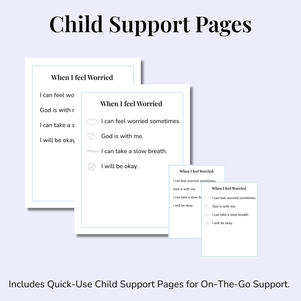 When I feel Worried | A Gentle Social Story with Child Support Pages