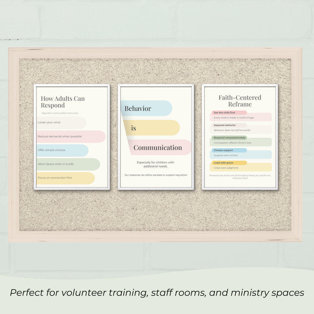Behavior is Communication: Faith-Centered Posters for Special Need Ministries
