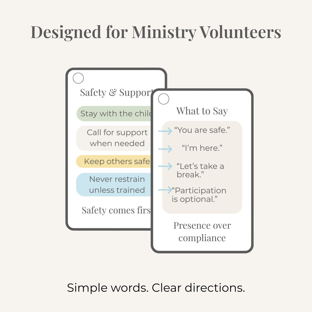 Special Needs Ministry Volunteer Support Lanyard