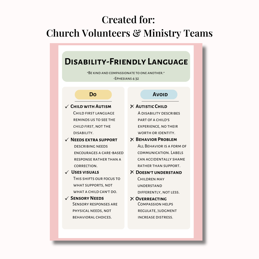 Special Needs Ministry Quick-Reference Guide