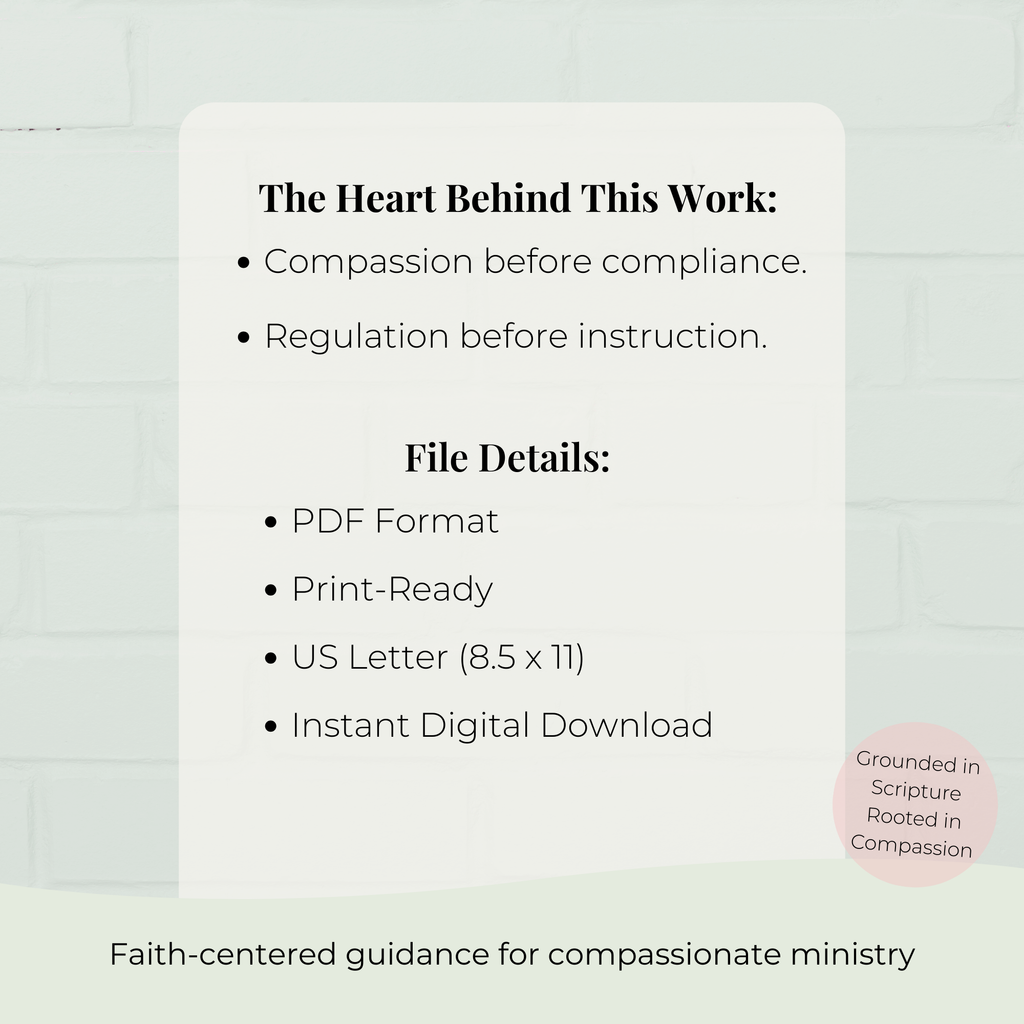 Behavior is Communication: Faith-Centered Posters for Special Need Ministries