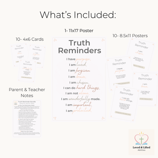 Truth Reminders Bundle (10 Cards + Posters + Notes)